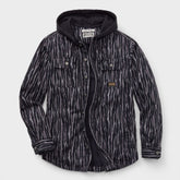 Men's Jersey-Lined Fire Hose Hooded Shirt Jac