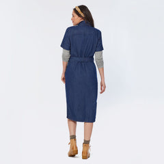Women's Denim Midi Dress