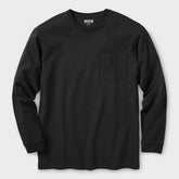 Men's Longtail T Standard Fit Long Sleeve Pocket Crew