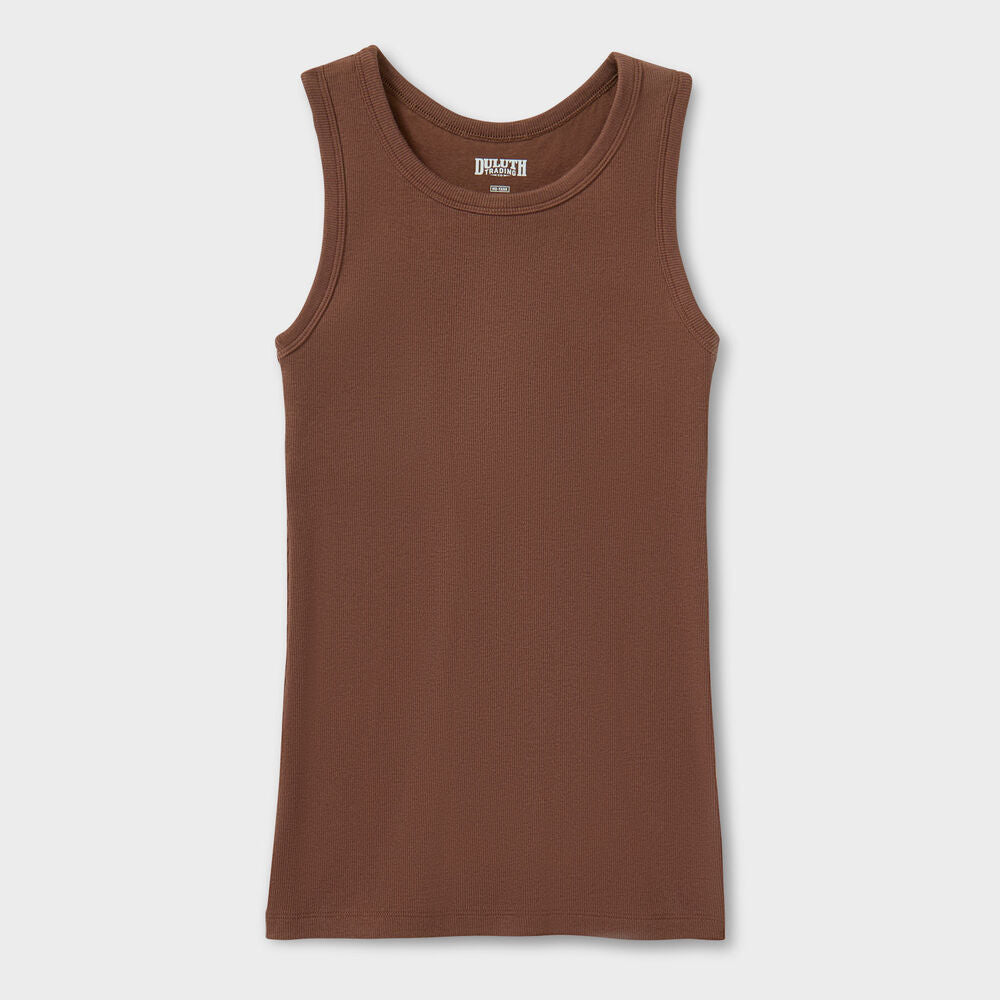 Women's No-Yank Luxe Rib Racerback Shelf Bra Tank