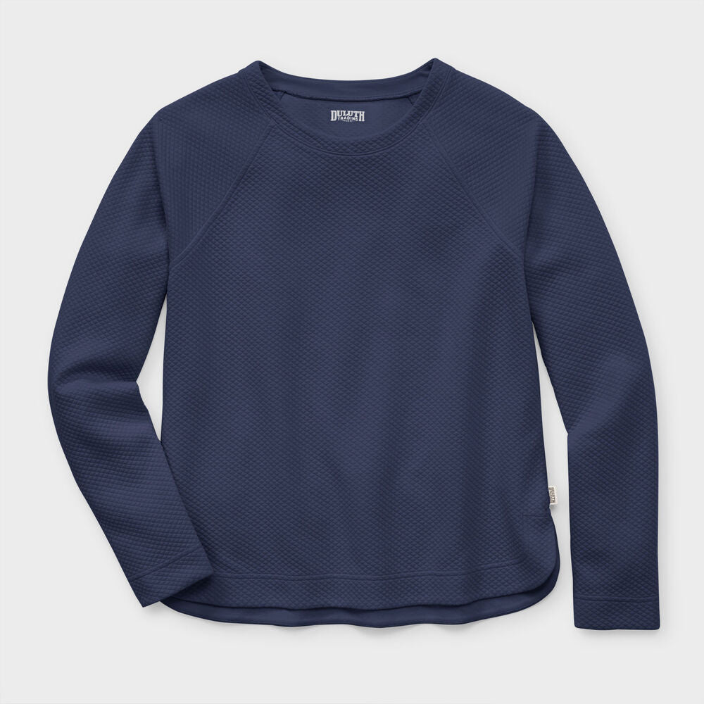 Women's AirLoc Quilted Crew Pullover